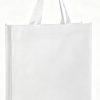 Recyclable Shopping Grocery Retail Carrier Custom Non Woven Tote Bag Wholesale Promotional Logo Print