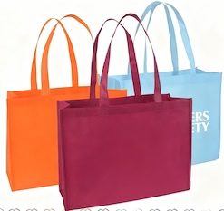 Imprinted Eco-Friendly Non-Woven Shopping Tote Bag - Medium Size