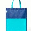 Promotional Patterned Rayna Recycled Tote Bag with Pocket with Logo