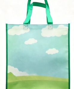 Eco-Friendly Reusable Factory RPET Shopping Bags Custom Logo Durable RPET & PP Woven Tote Bag Zipper Closure Storage