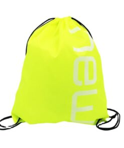 Custom Logo Drawstring Backpack Black Fashionable Sports Cinch Sack Storage Bag Waterproof Feature for School Gym Travel