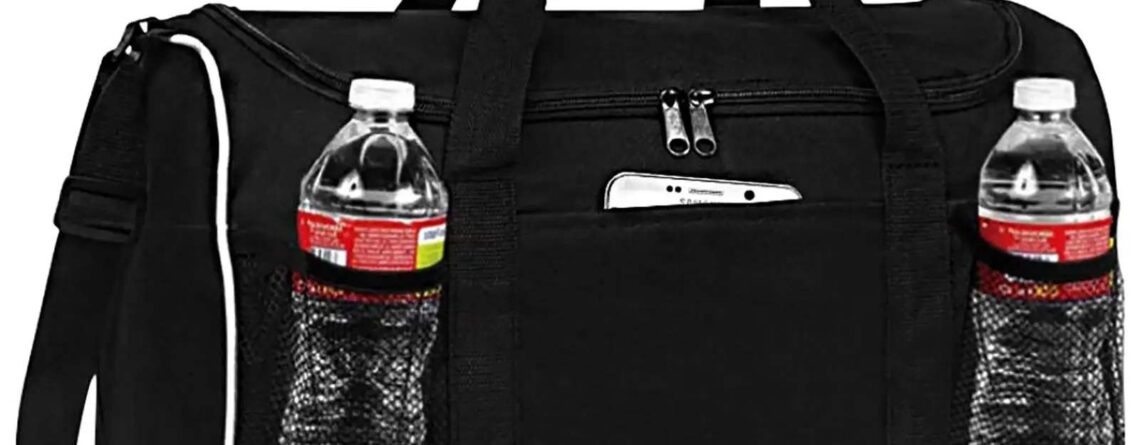 Sport and Travel Duffel Bag - Black & Gym Duffel Bag-Worldwide bags