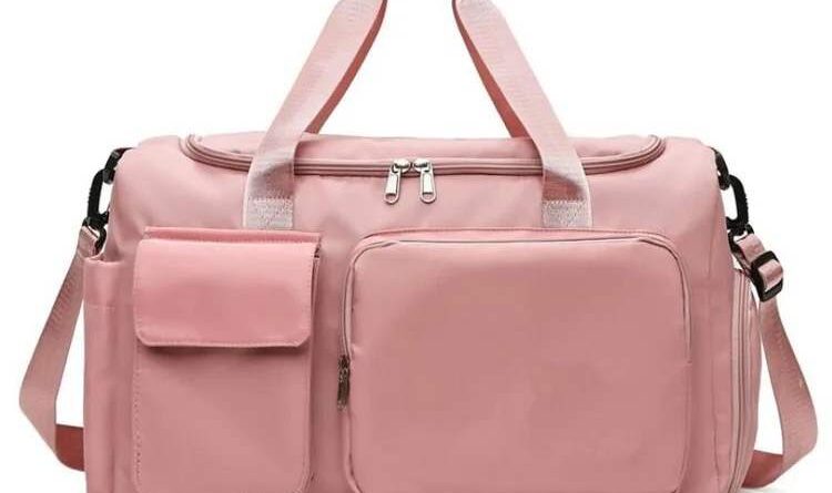 Travel Weekender Overnight Carry-on Shoulder Duffel Tote Bag - Pink-Worldwide Bags