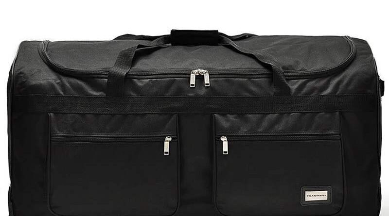 Rolling Trunk Duffel for Travel - Large - Black-Worldwide Bags