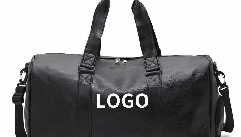 Lightweight Pu Leather Duffel Black & Duffel Bag-Worldwide Bags