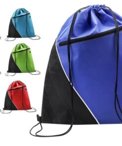 Bolsas de la compra reutilizables de tela no tejida con logotipo personalizado; mochila ecológica de tela no tejida con cordón para el gimnasio