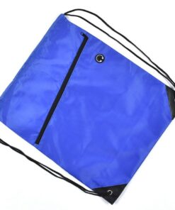 Cinch Sack School Gym Storage Duffle Backpack Pack Drawstring Bag Pouch With Zipper Pocket