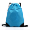 Large Gym Drawstring Backpack Bag Front Zipper Pocket Sport Storage Polyester Sack Pack for Gym Storage Promotional Bags