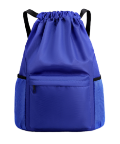 Hot Sale Custom Logo Sport Gym Drawstring Backpack Fashionable Eco-Friendly Portable Polyester Waterproof