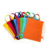 Customizable Reusable Tote Bag with Drawstring Closure and Rope Handle Waterproof Non-Woven Backpack for Outdoor Use