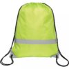 Factory Cheap Custom Promotional Plain Gym Cloth Shoe Storage Reflective String Bag Drawstring Backpack