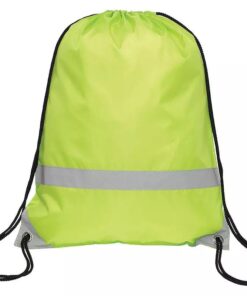 Factory Cheap Custom Promotional Plain Gym Cloth Shoe Storage Reflective String Bag Drawstring Backpack