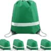 Drawstring Backpack Bags 20,30,50 Packs Reflective String Bags for Gym Sport Trip Cinch Sack DIY for Women Men