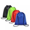Mochilas promocionales de poliéster con cordón ajustable, personalizadas y en oferta