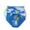 Custom Printed Kids Reusable Polyester Drawstring Backpack Waterproof With Cartoon Pattern for Sports